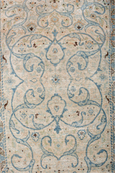 Antique Tabriz Area Rug (2' x 4')