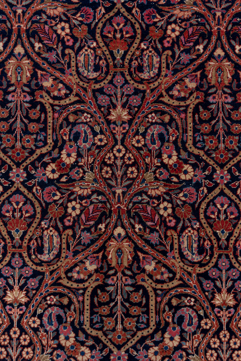 Vintage Kashan Area Rug (8' x 11')