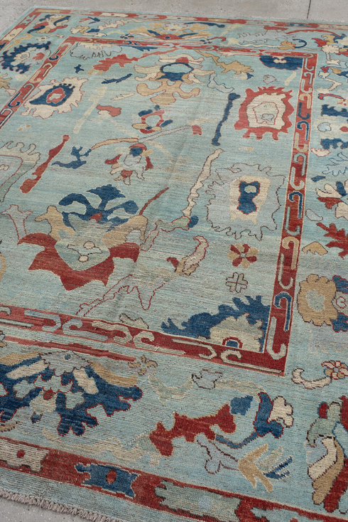 Vintage Oushak Area Rug (7' x 9')