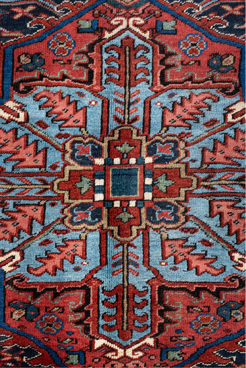 Antique Heriz Area Rug (8' x 11')