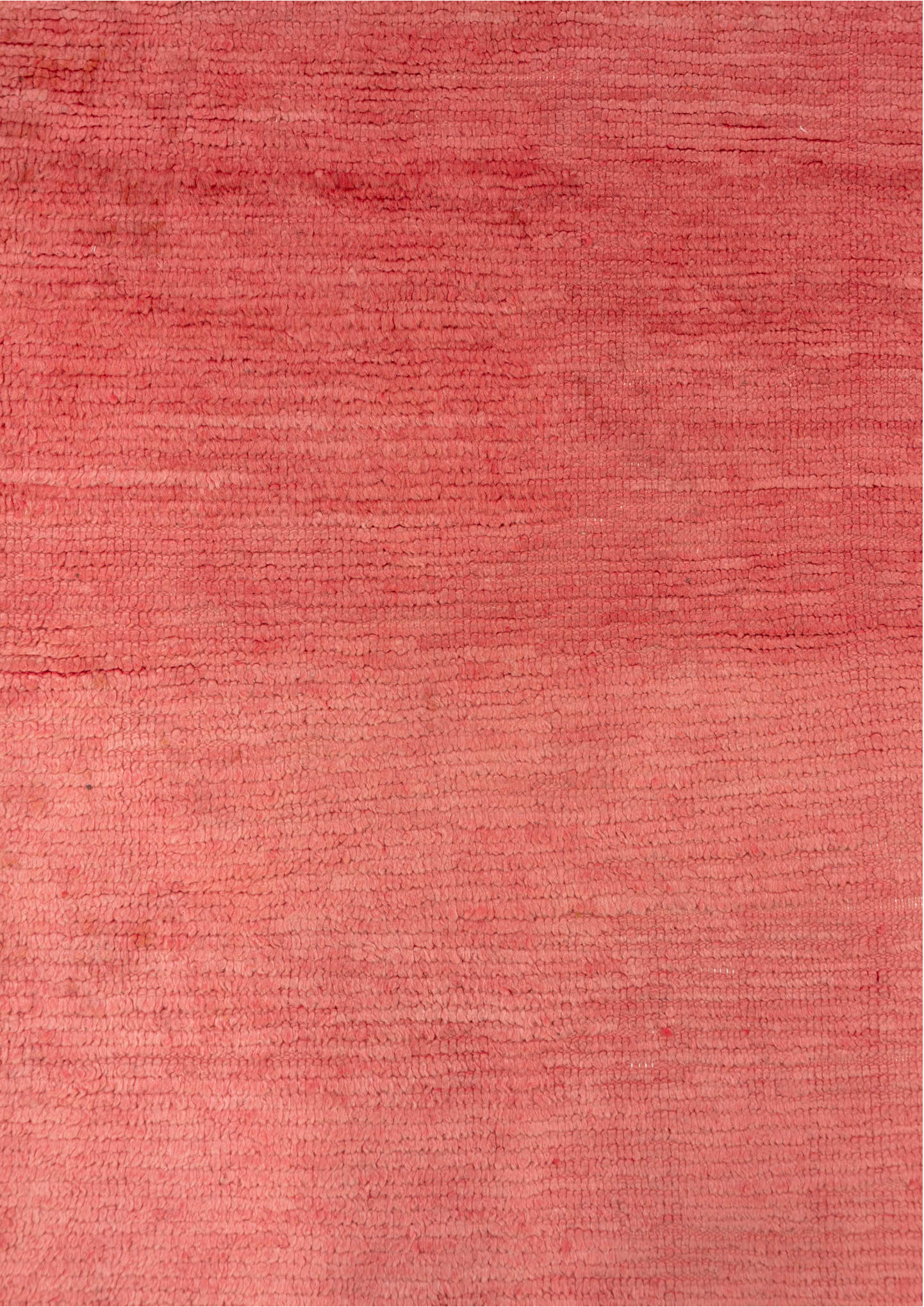 3' x 13' one-of-a-kind handmade vintage Rag Rug runner rug. Color palette: brown, indian red, off-white, pink, red, redwood