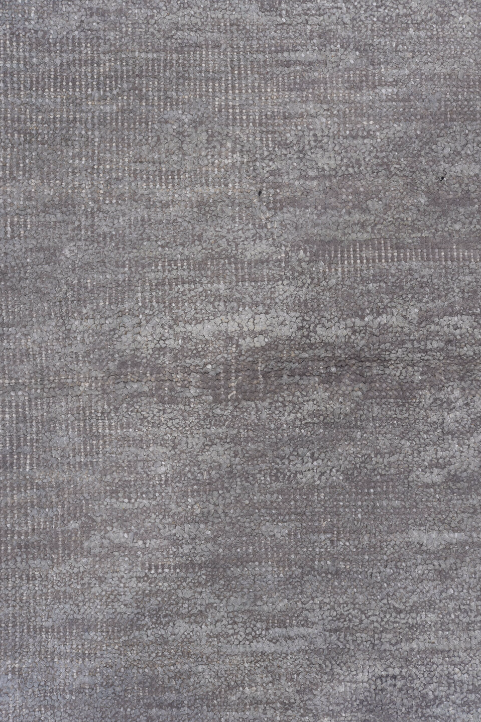 11' x 14' one-of-a-kind handmade vintage Plain oversize rug. Color palette: dark gray, dim gray, gray, light gray, off-white