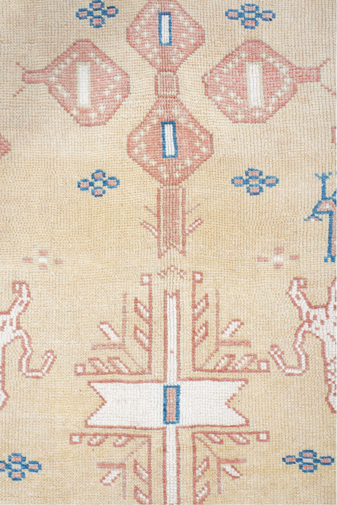 Antique Moroccan Area Rug (4' x 9')