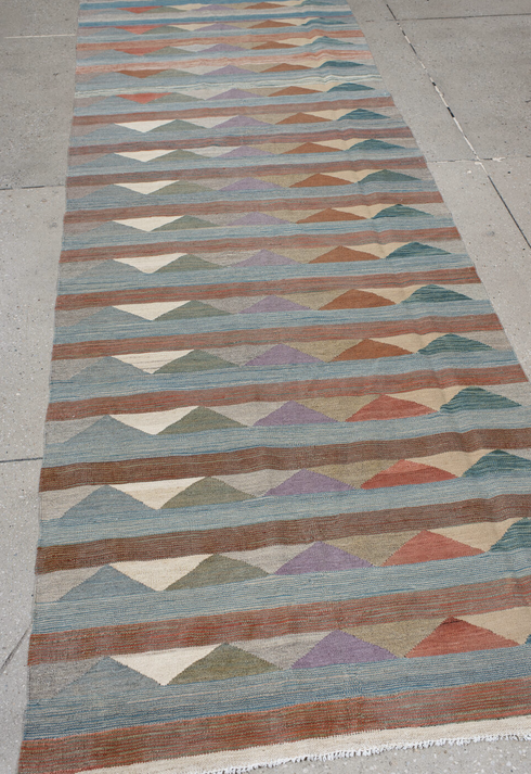 Vintage Kilim Runner Rug (3' x 9')