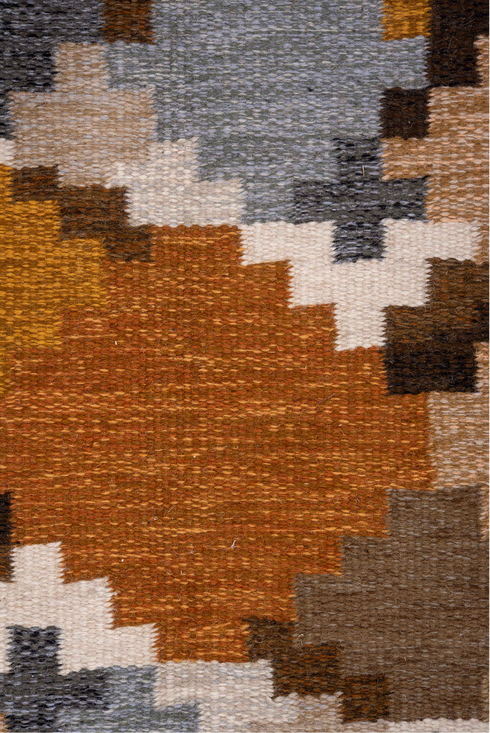 Antique Rollaken Area Rug (6' x 9')