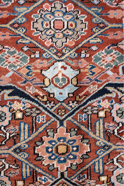 Antique Heriz Area Rug (9' x 12')