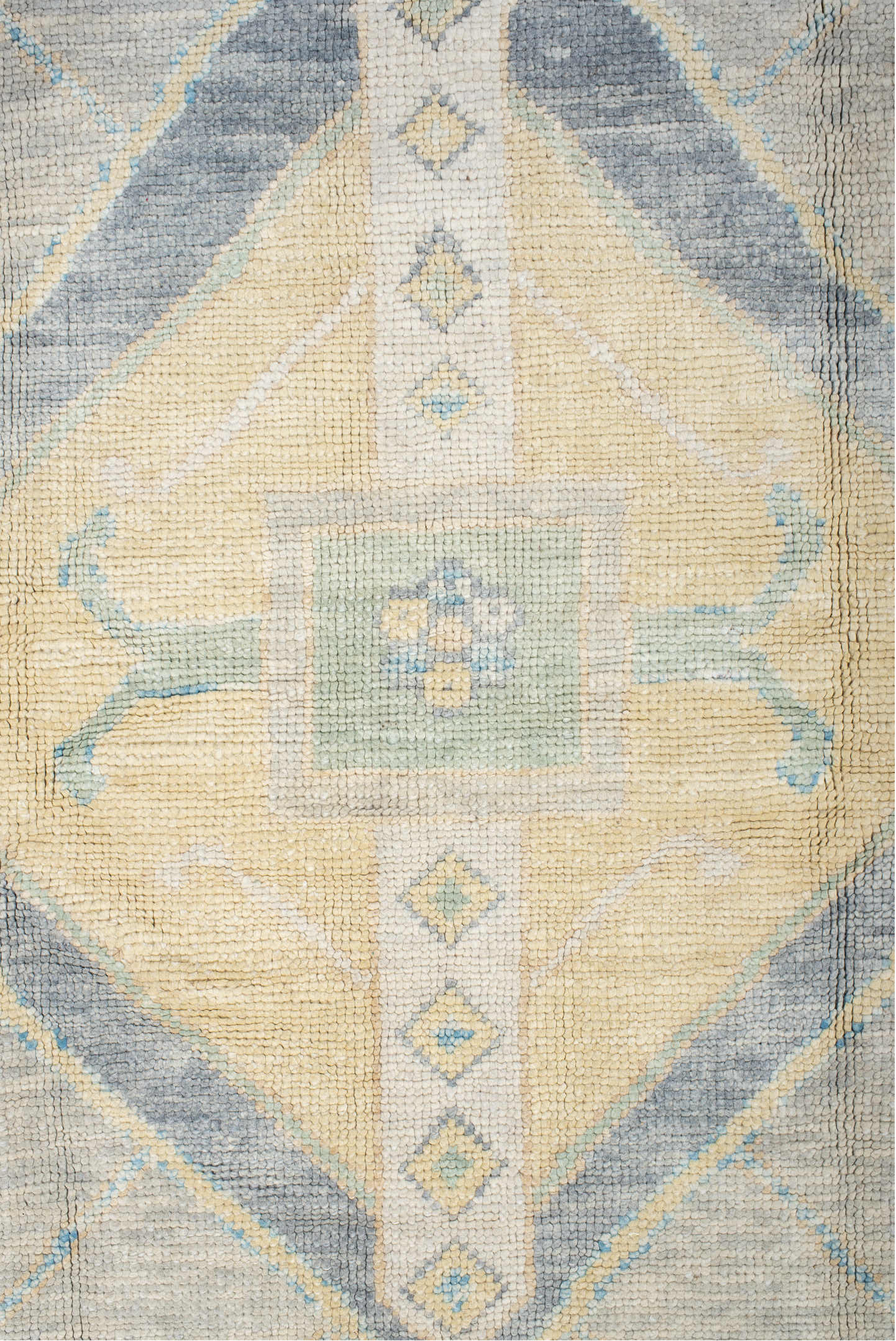 8' x 10' one-of-a-kind handmade vintage Oushak large size rug. Color palette: antiquewhite, brown, dark gray, gainsboro