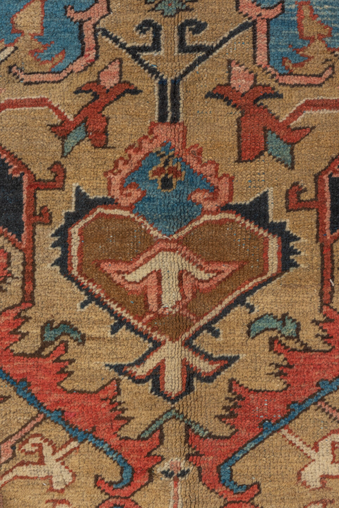 Antique Heriz Area Rug (11' x 13')