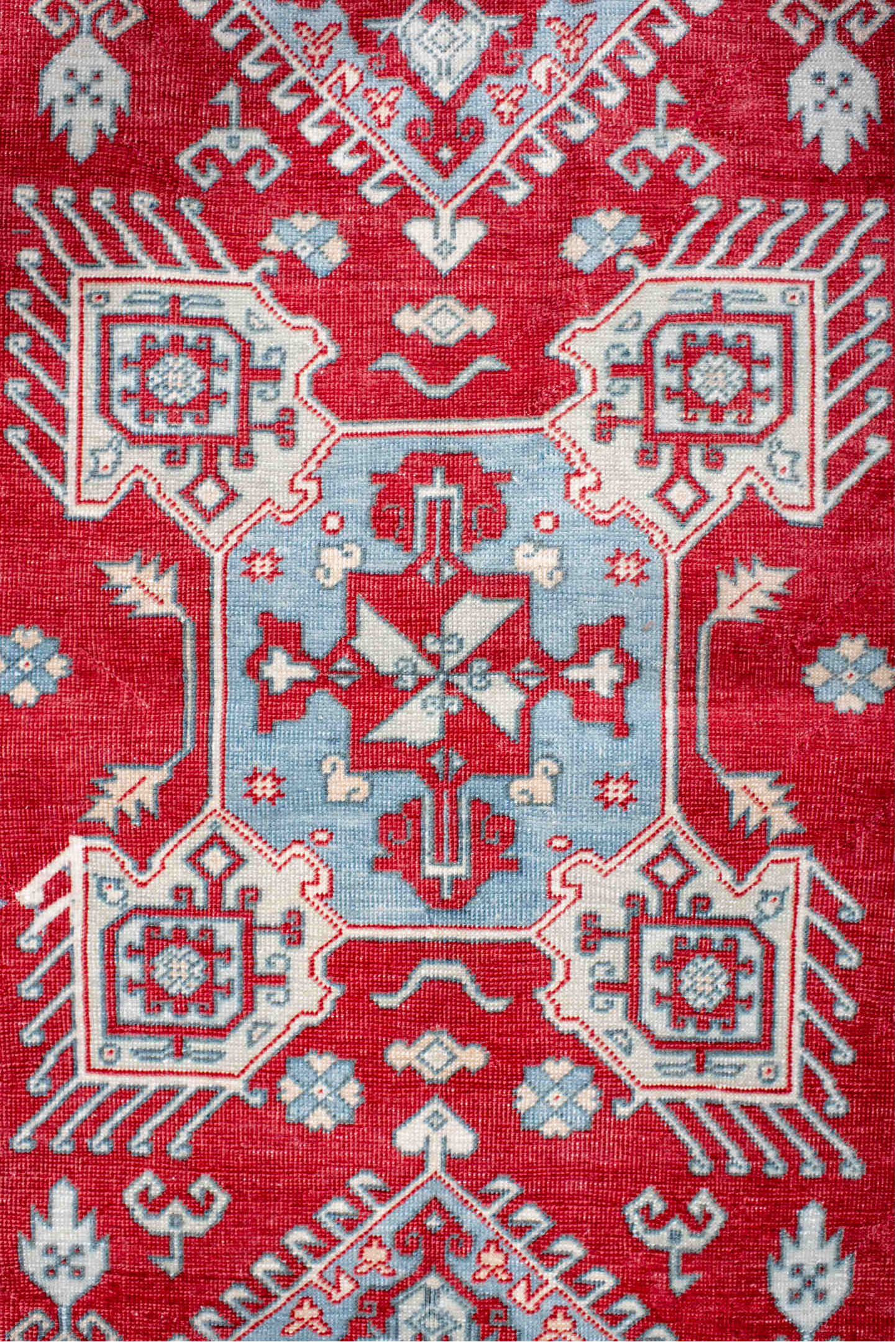 3' x 5' one-of-a-kind handmade vintage Sivas small size rug. Color palette: blue, brown, dark gray, dim gray, gray