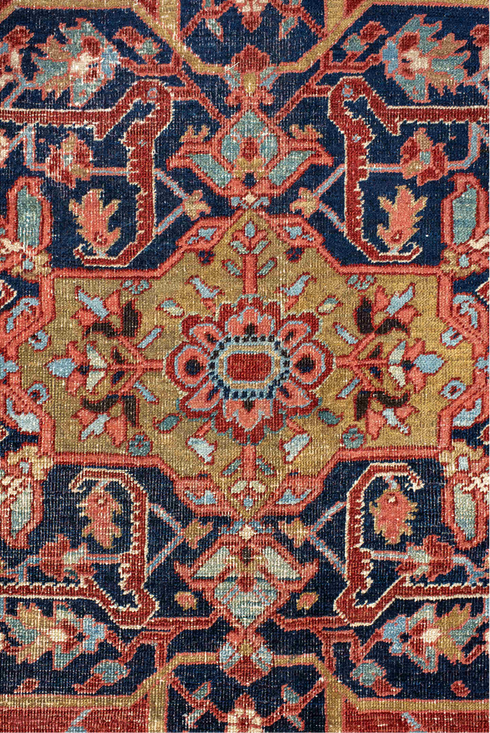 Antique Heriz Area Rug (7' x 11')