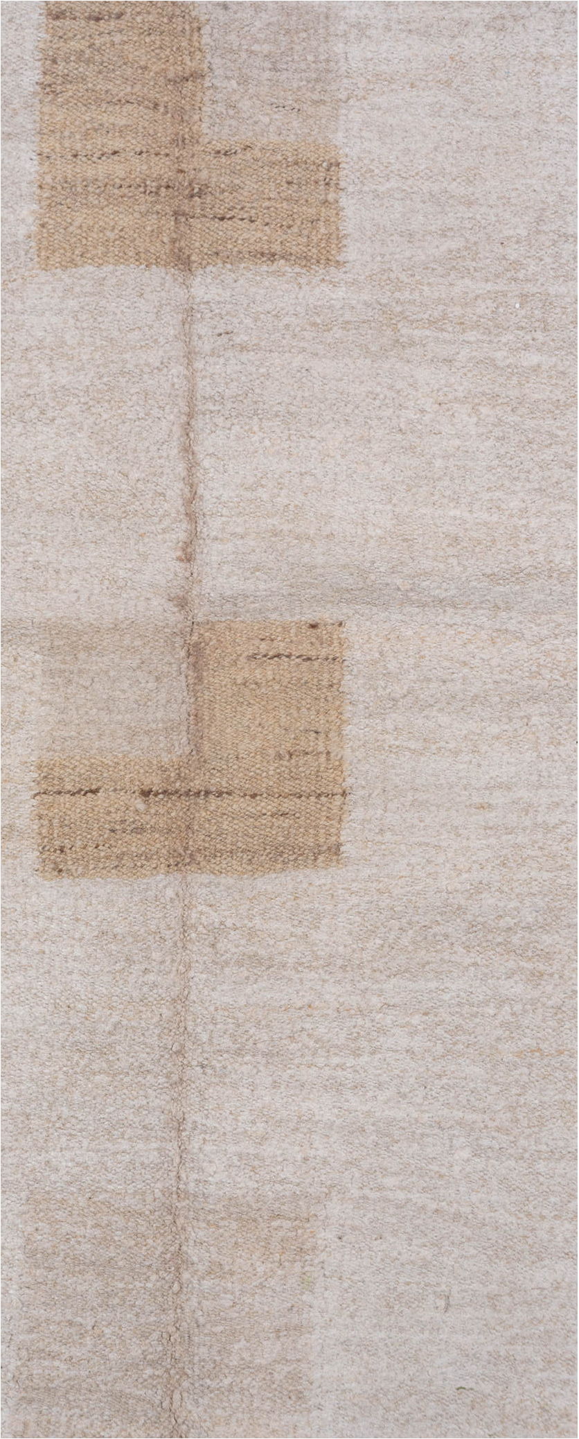 6' x 7' one-of-a-kind handmade vintage Kilim rug. Color palette: brown, dark gray, gainsboro, gray, light gray, off-white