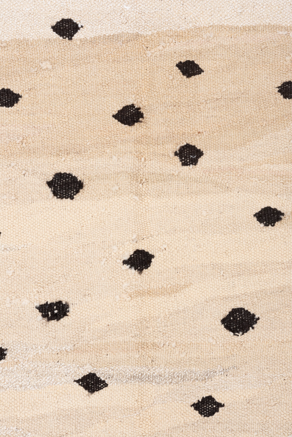 6' x 9' one-of-a-kind handmade vintage Kilim medium size rug. Color palette: antiquewhite, black, brown, charcoal, dim gray