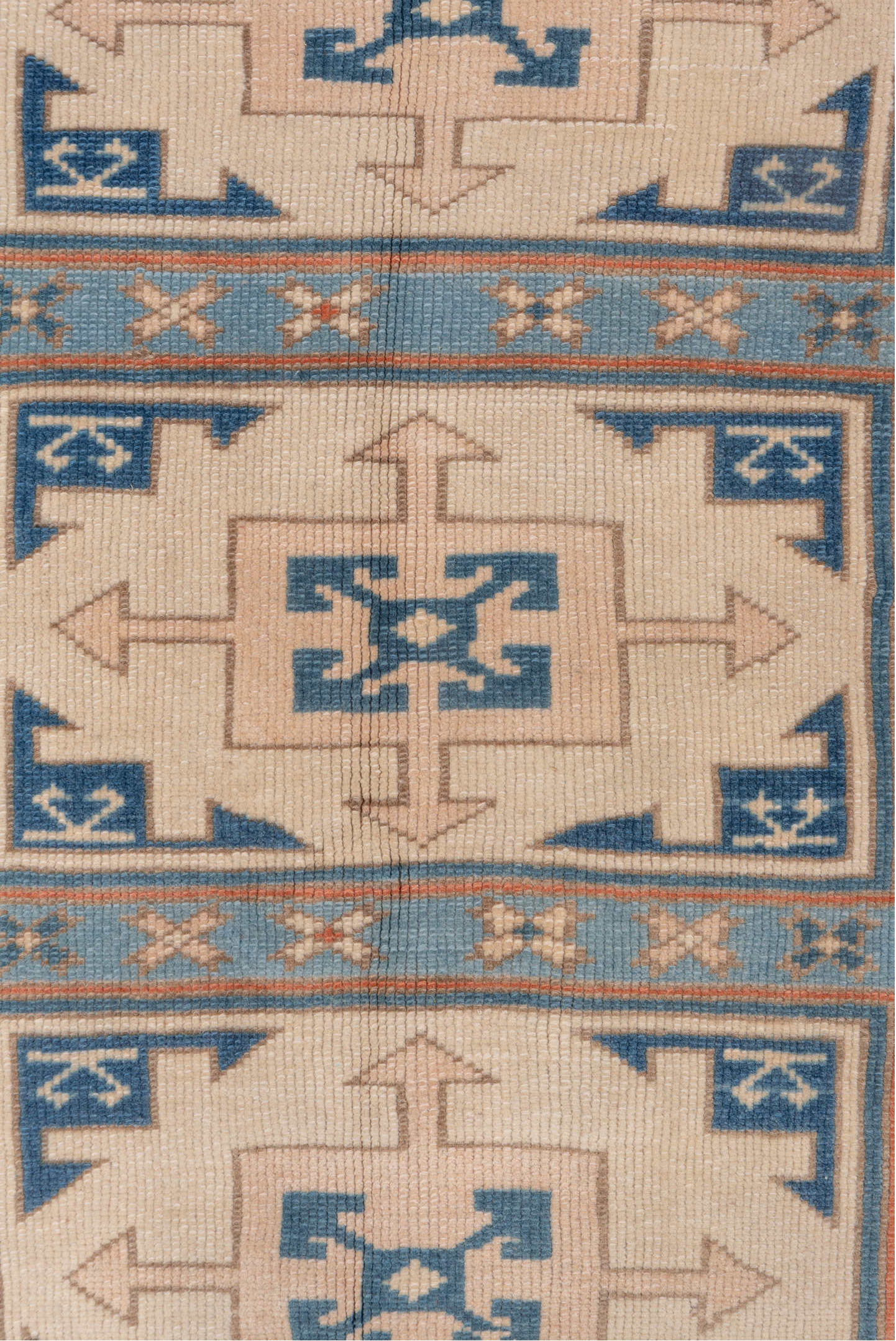 3' x 4' one-of-a-kind handmade vintage Oushak small size rug. Color palette: brown, dark gray, gray, light gray, off-white