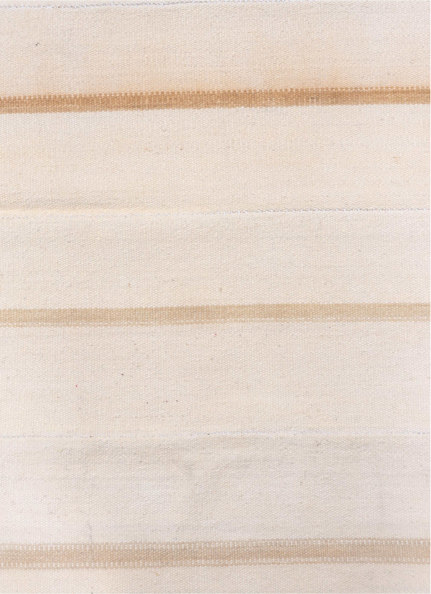 4' x 7' one-of-a-kind handmade vintage Flatweave rug. Color palette: off-white, light gray, gray, pink, brown, orange, white