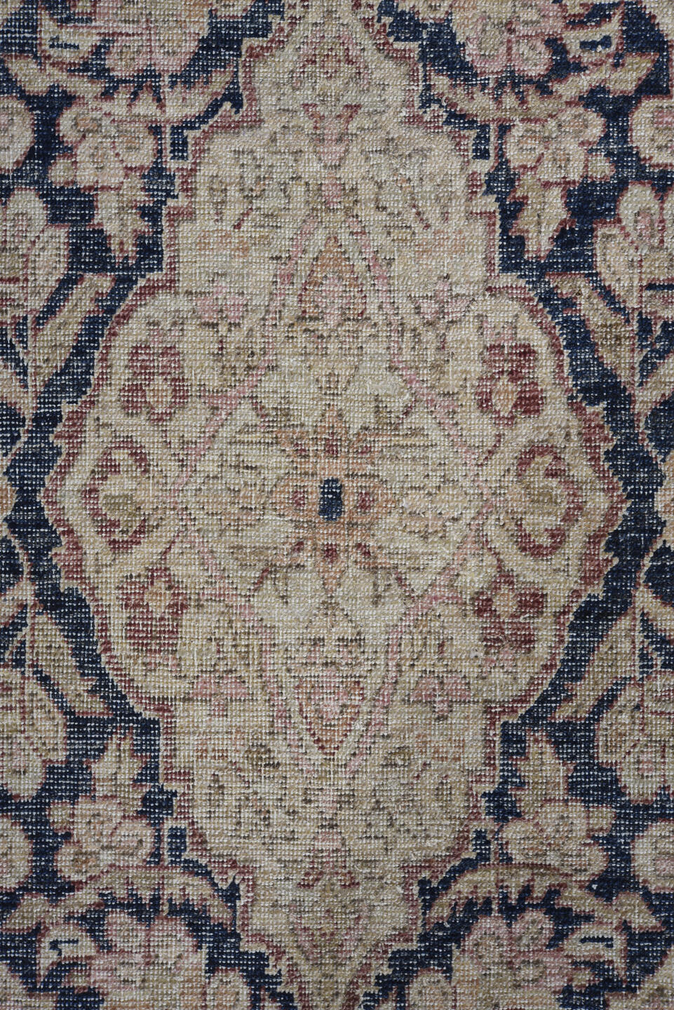 8' x 10' one-of-a-kind handmade vintage Tabriz large size rug. Color palette: black, blue, brown, gainsboro, gray