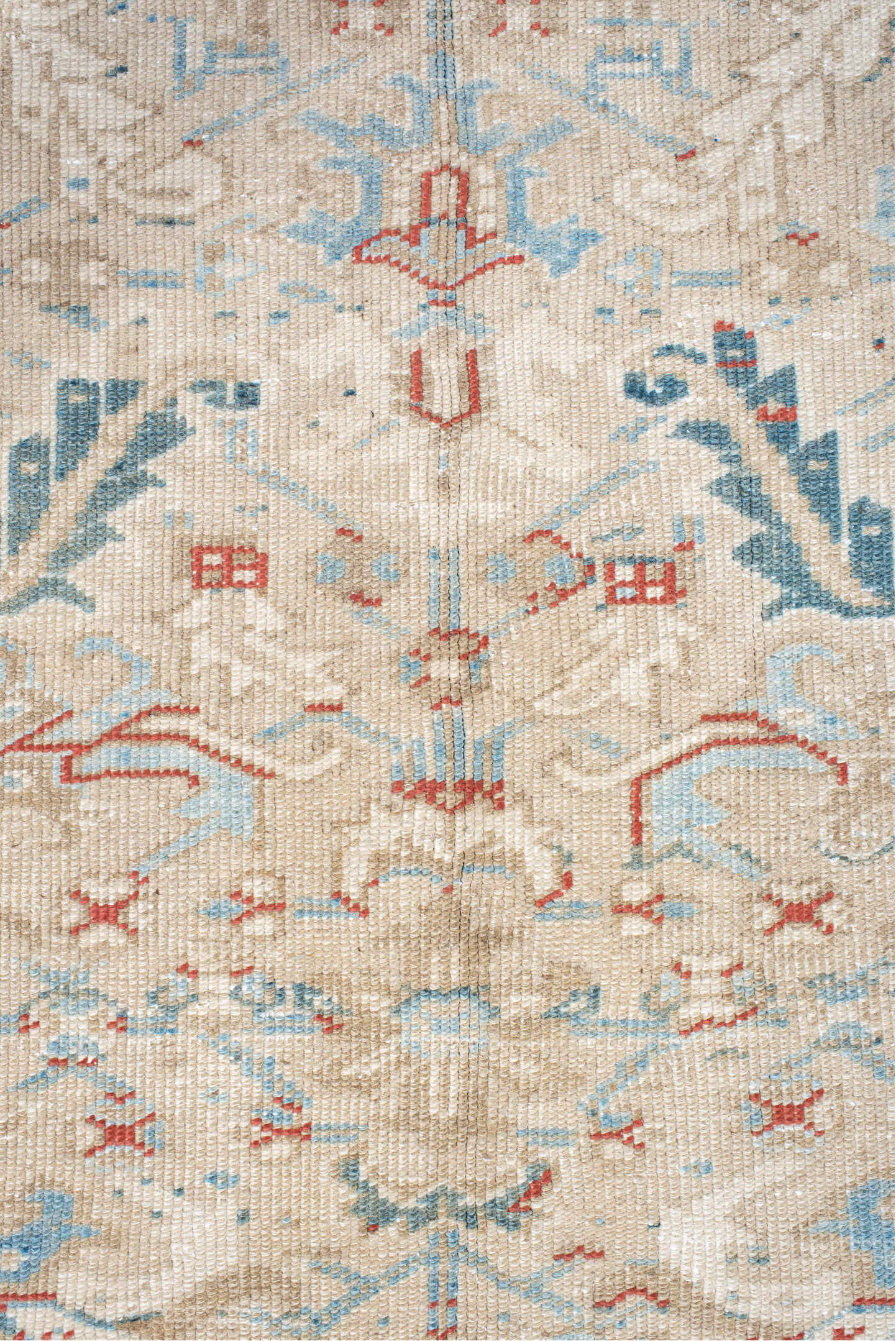 6' x 8' one-of-a-kind handmade vintage Heriz medium size rug. Color palette: blue, brown, dark gray, gainsboro, gray