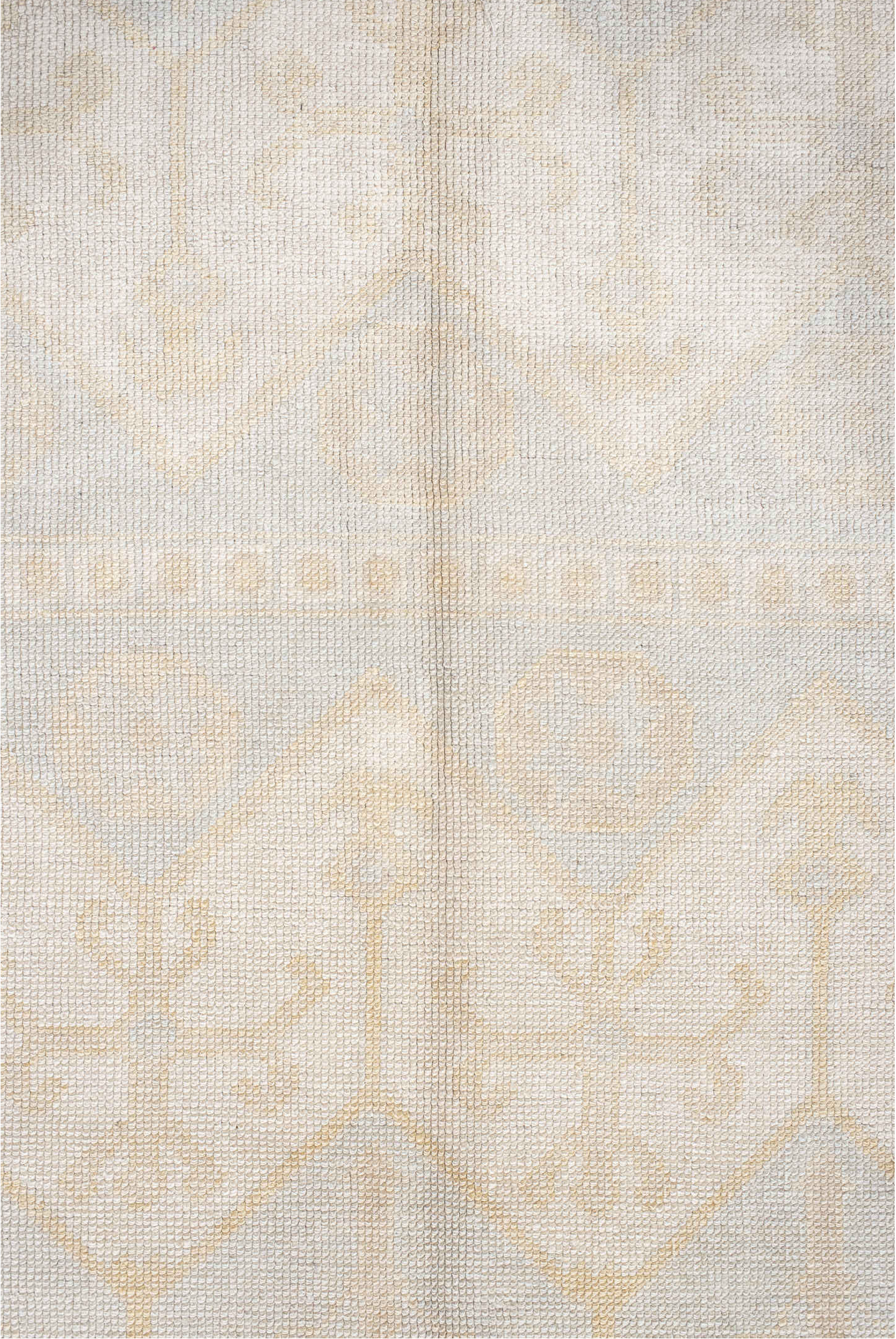 9' x 12' one-of-a-kind handmade vintage large size rug. Color palette: antiquewhite, brown, dark gray, gainsboro, gray