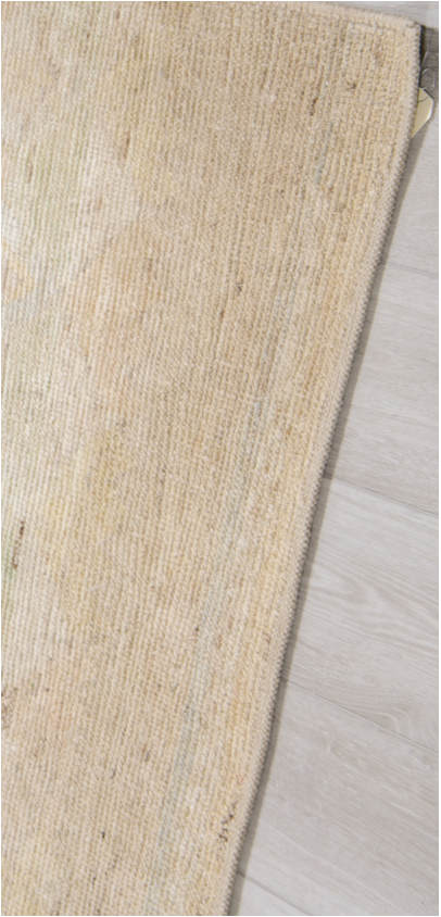 10' x 13' one-of-a-kind handmade vintage Tulu large size rug. Color palette: brown, dark salmon, gainsboro, gray, light gray