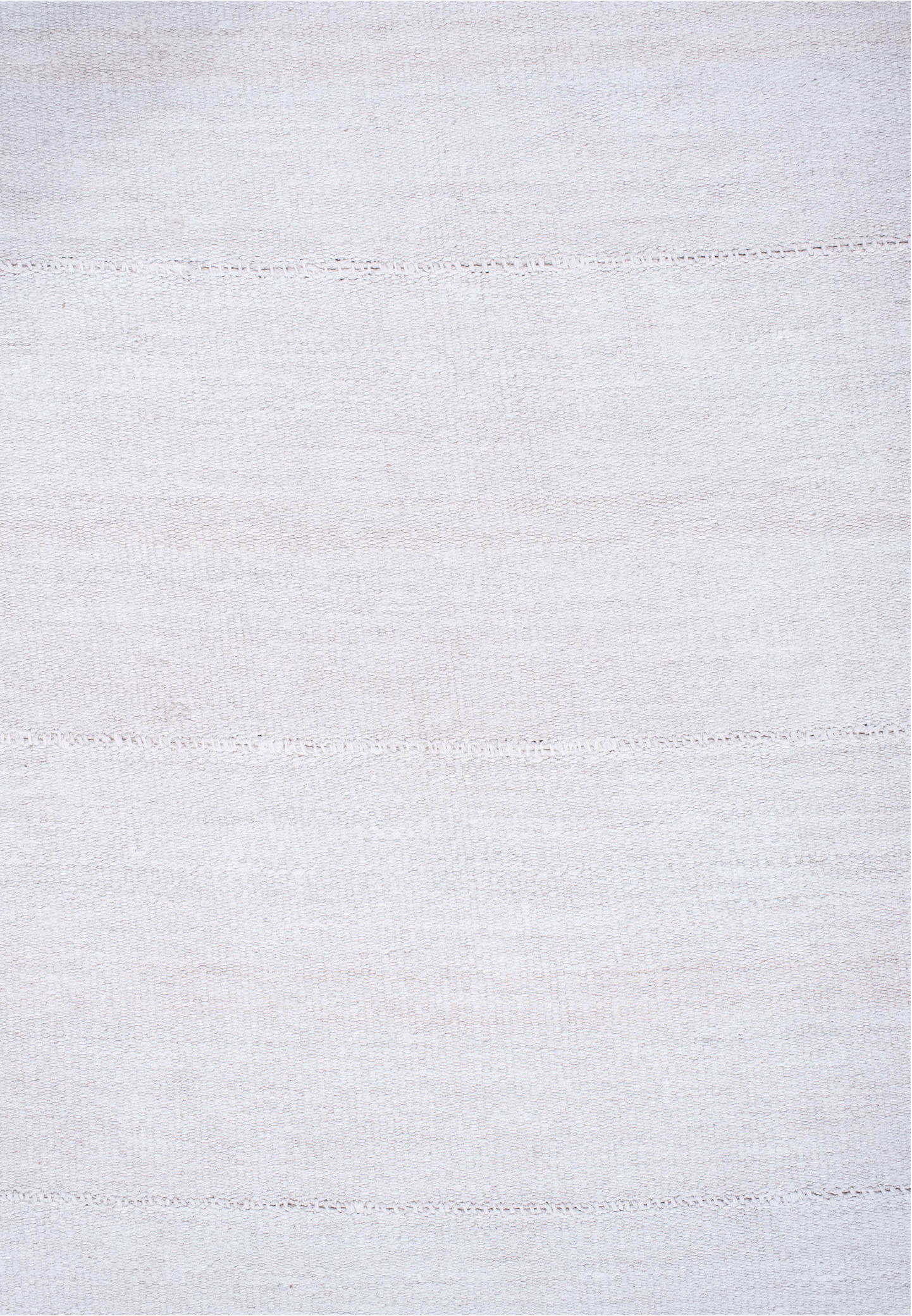 8' x 13' one-of-a-kind handmade vintage Flatweave large size rug. Color palette: off-white, light blue, gray, pink