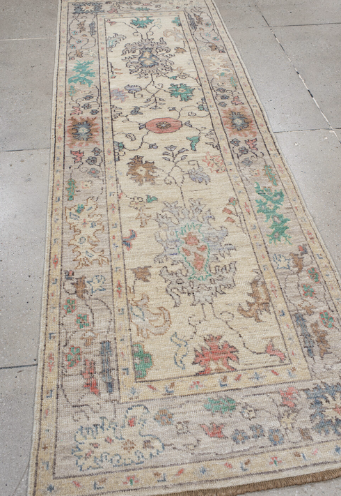 Vintage Oushak Runner Rug (2' x 9')