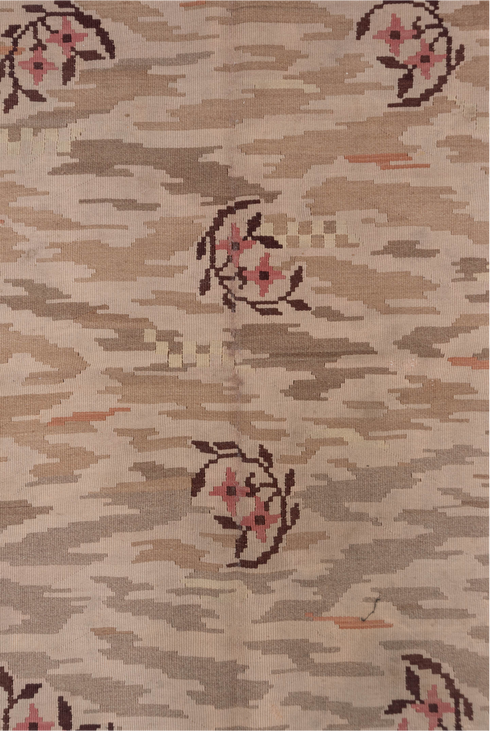 Antique Kilim Area Rug (6' x 7')