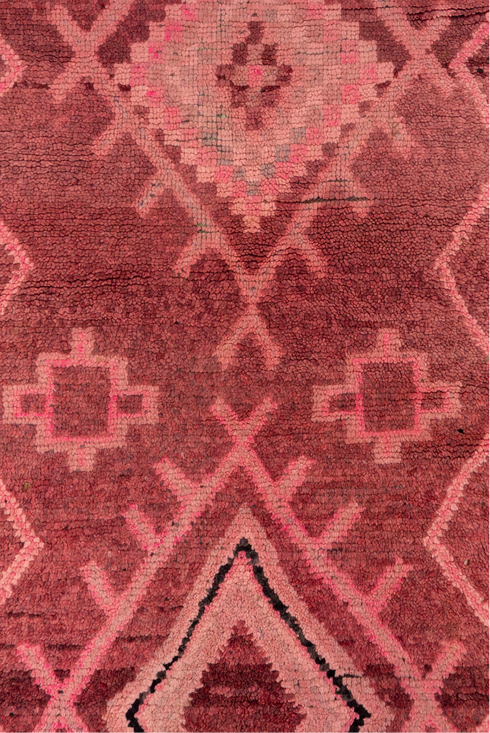 Vintage Rag Rug Runner Rug (2' x 13')