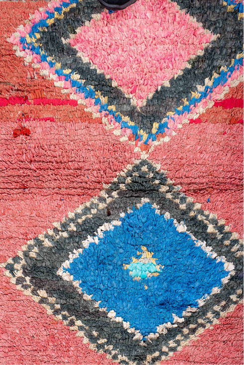Vintage Rag Rug Area Rug (3' x 4')