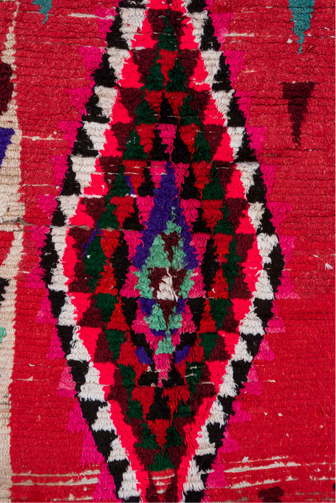 Vintage Moroccan Area Rug (4' x 5')