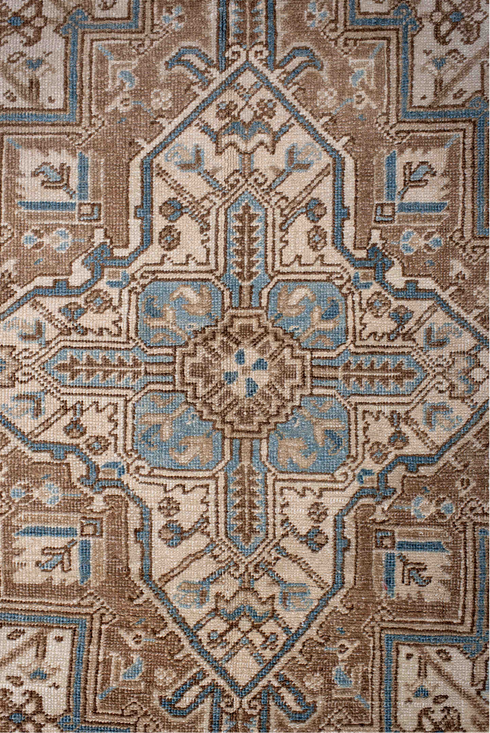 Antique Heriz Area Rug (6' x 8')