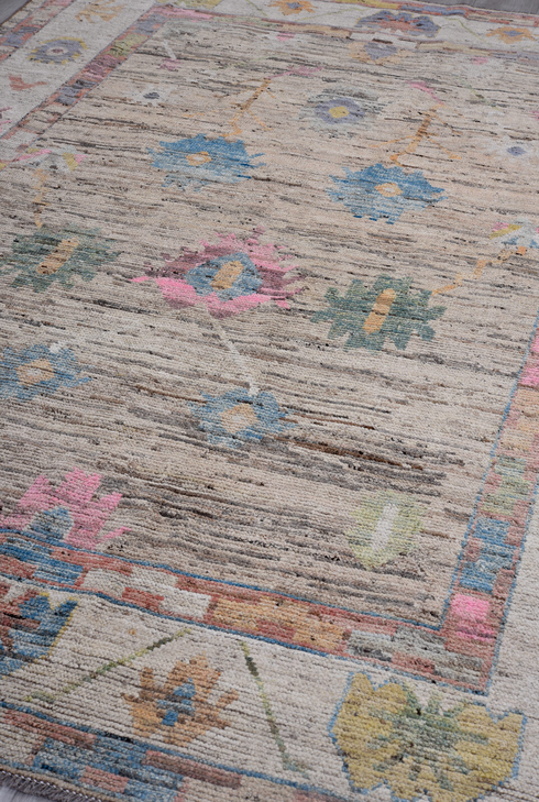 Vintage Oushak Area Rug (6' x 9')