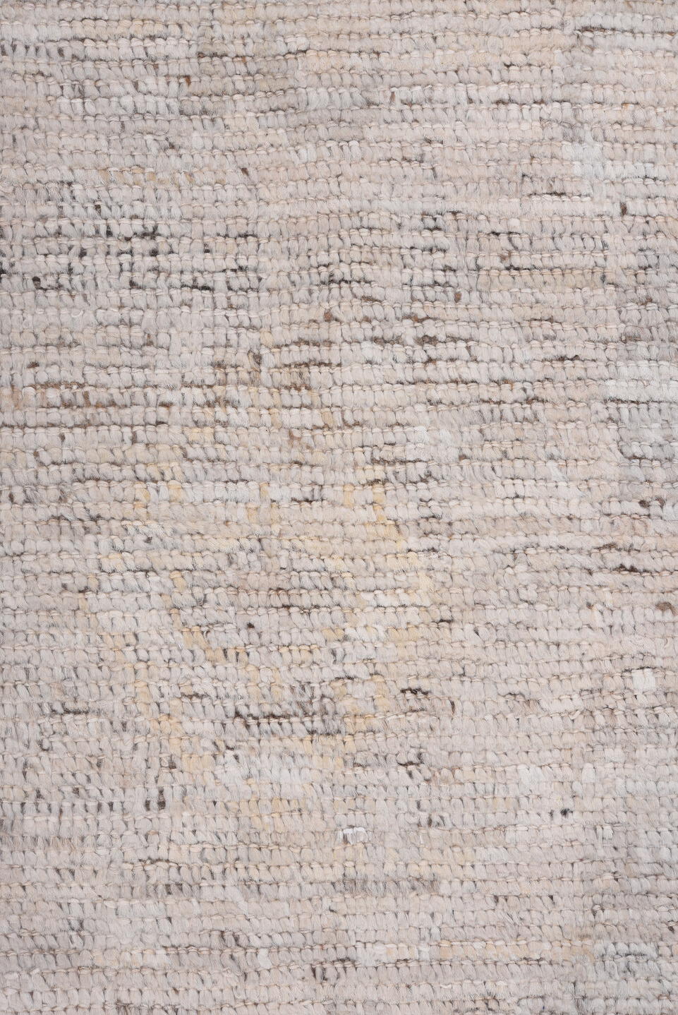 8' x 10' one-of-a-kind handmade vintage Tulu large size rug. Color palette: gray, light gray, off-white, pink, gainsboro