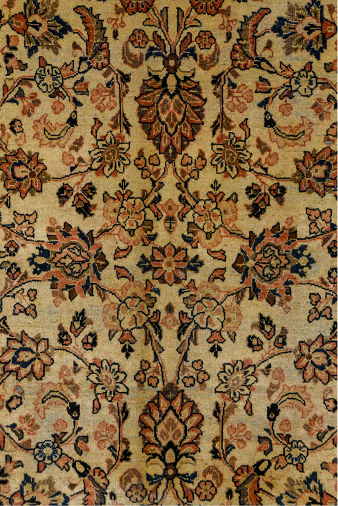 Antique Sarouk Area Rug (8' x 11')