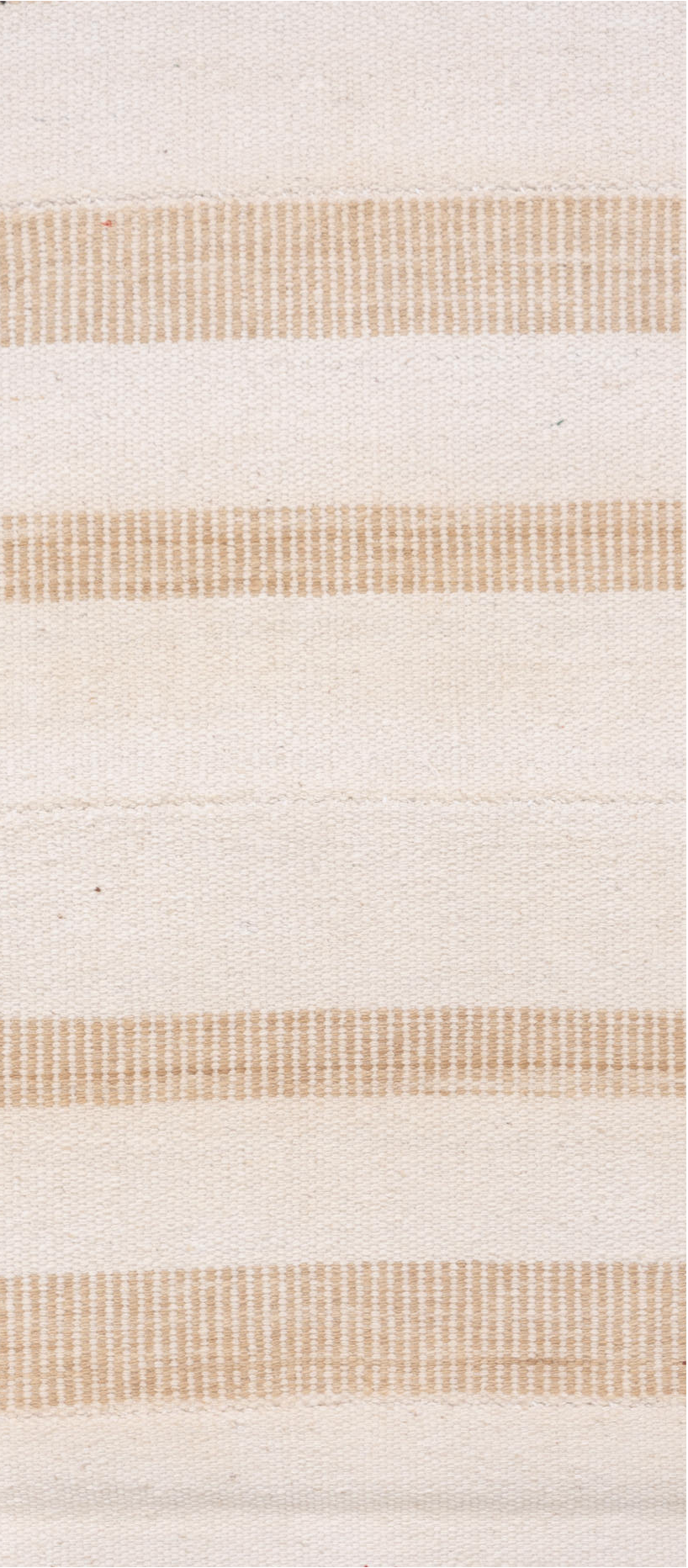 3' x 7' one-of-a-kind handmade vintage Flatweave rug. Color palette: brown, gainsboro, gray, lavender blush, light gray