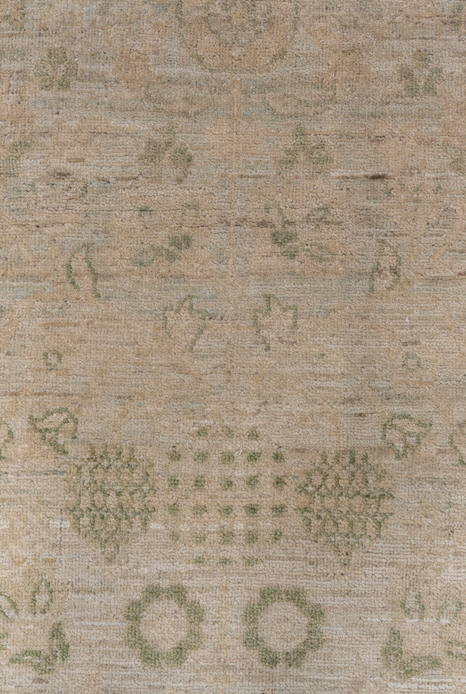 3' x 15' one-of-a-kind handmade vintage Khotan runner rug. Color palette: brown, gray, light gray, off-white, snow, white