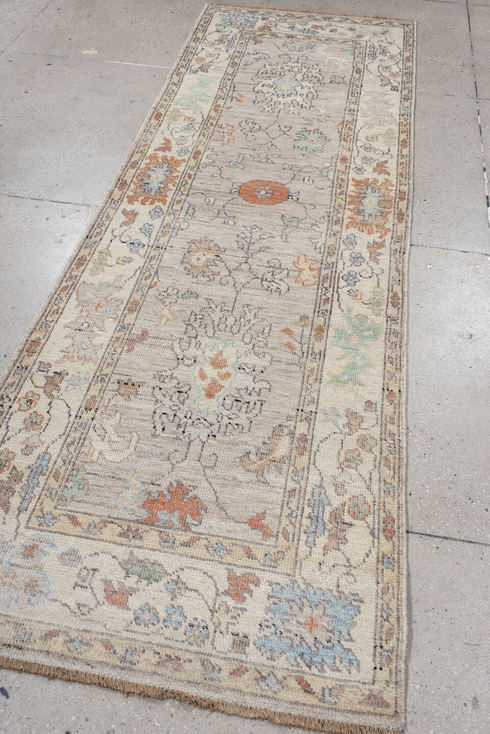 Vintage Oushak Runner Rug (3' x 9')