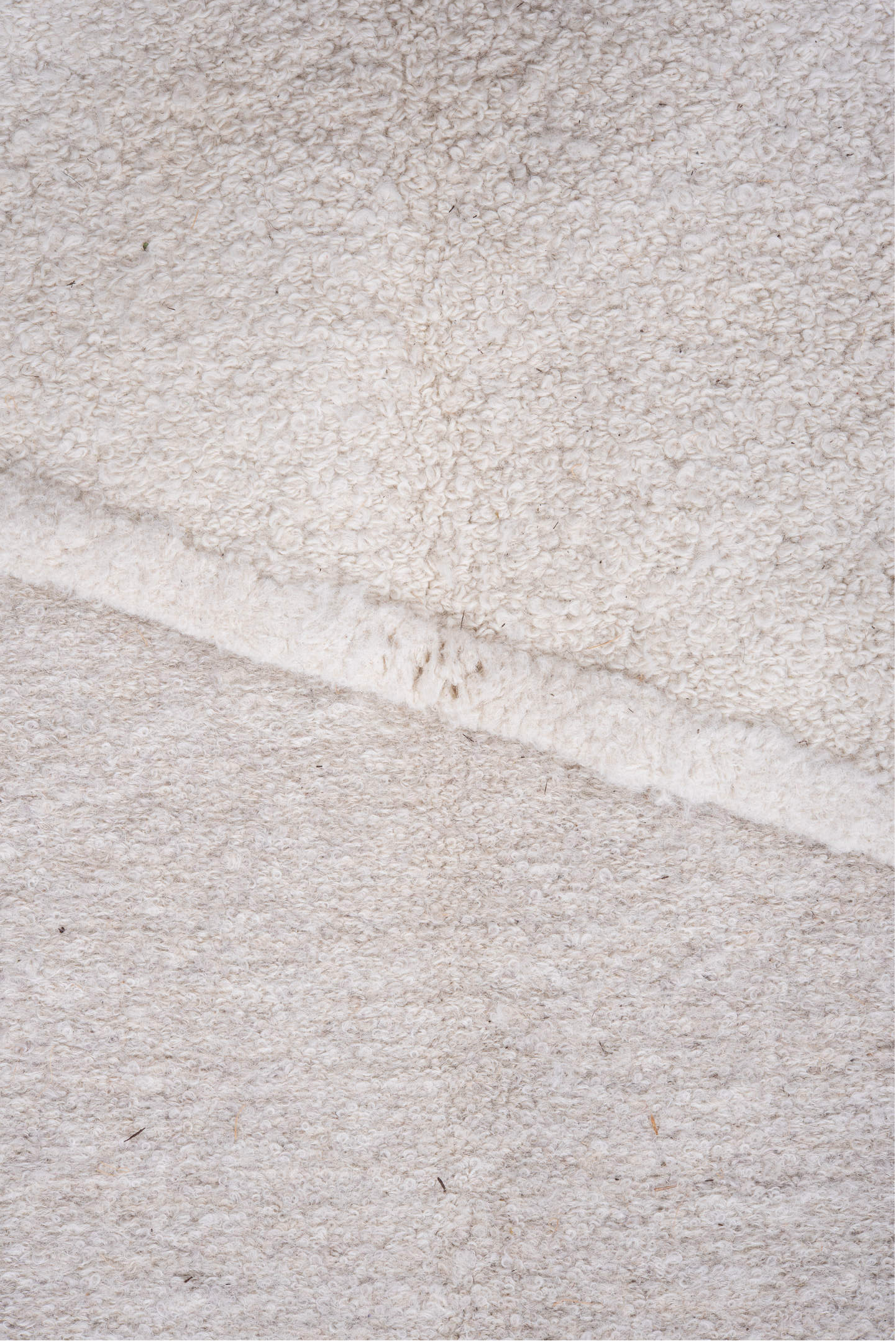 6' x 7' one-of-a-kind handmade vintage Alpaca rug. Color palette: dark gray, gainsboro, gray, light gray, off-white, pink