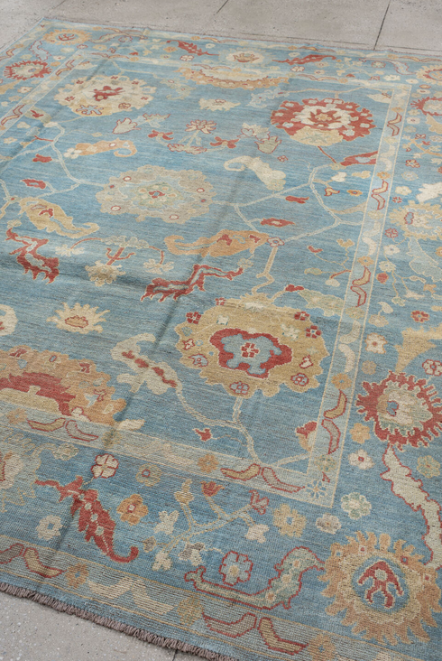 Vintage Oushak Area Rug (7' x 9')