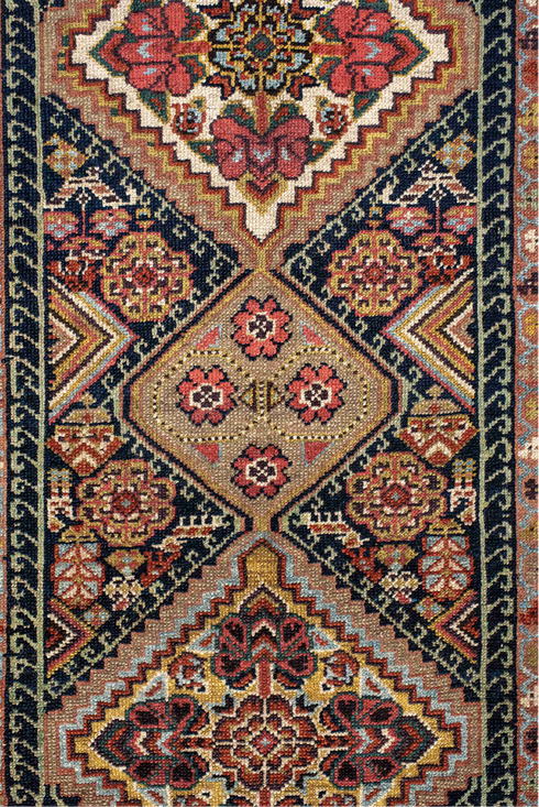 Antique Malayer Runner Rug (2' x 17')