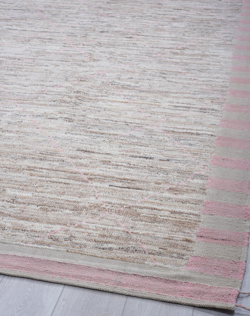 9' x 11' one-of-a-kind handmade vintage Tulu large size rug. Color palette: black, dark gray, gainsboro, gray, light blue