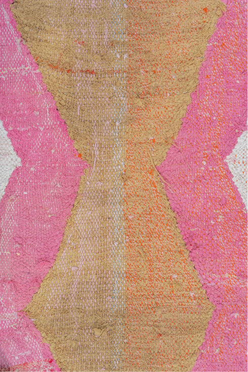 Vintage Rag Rug Area Rug (4' x 8')