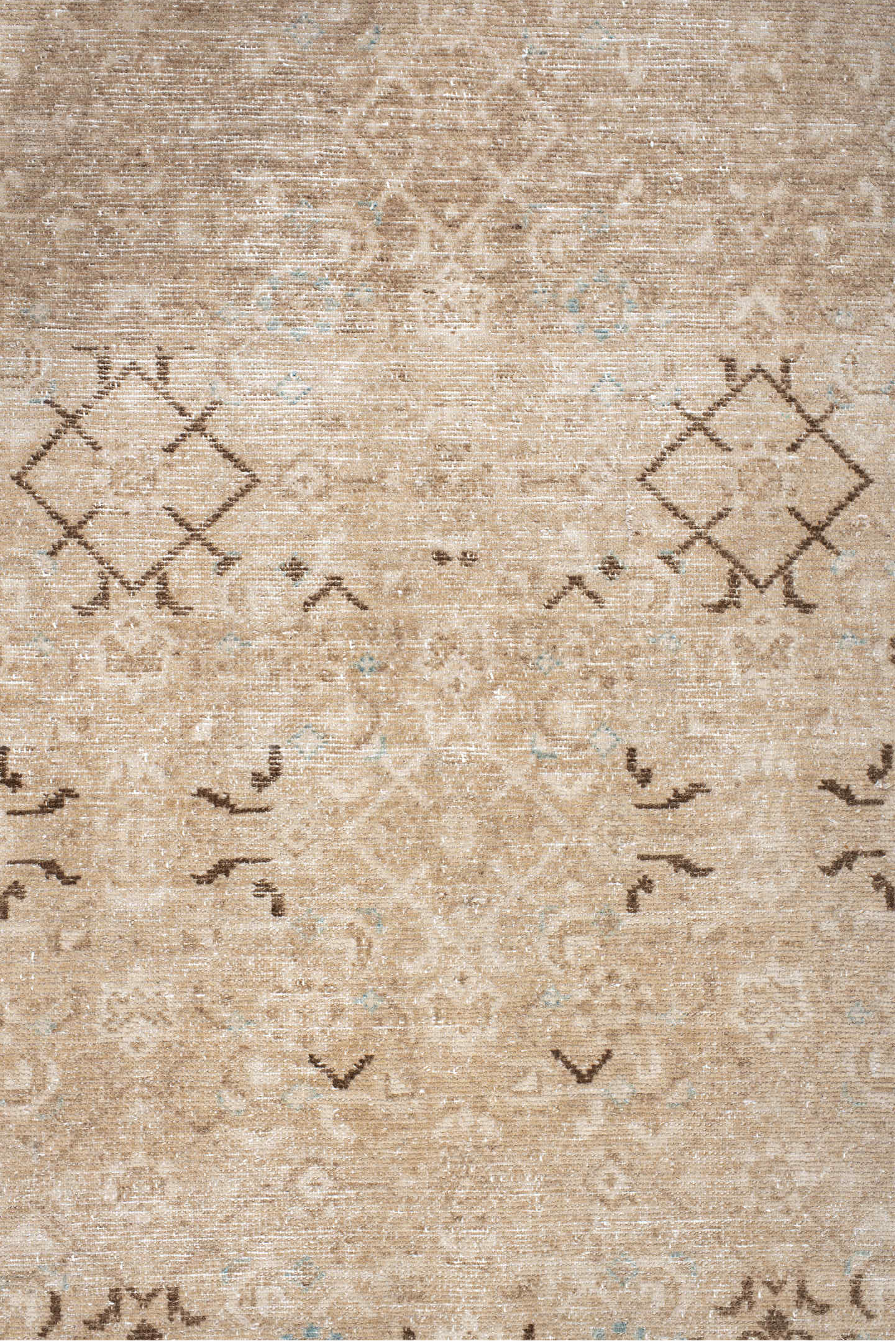 2' x 8' one-of-a-kind handmade vintage Malayer runner rug. Color palette: brown, gray, light gray, off-white, pink, silver