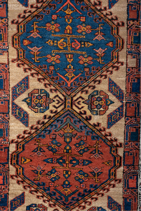 Antique Sarab Runner Rug (3' x 8')