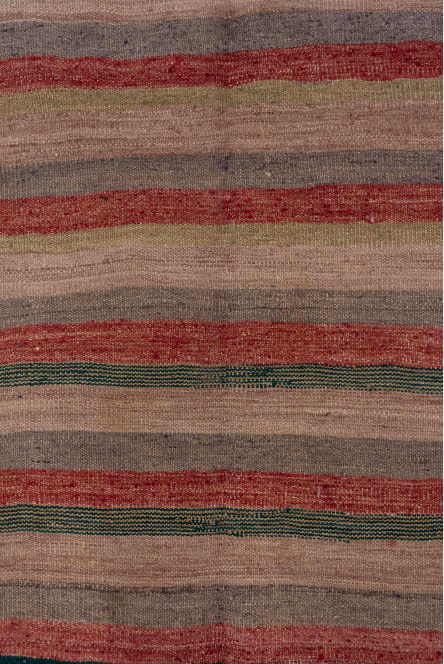 5' x 5' one-of-a-kind handmade vintage Kilim rug. Color palette: blue, brown, gray, orange, pink, red