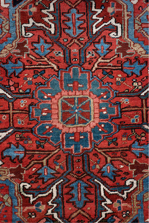 Antique Heriz Area Rug (8' x 11')