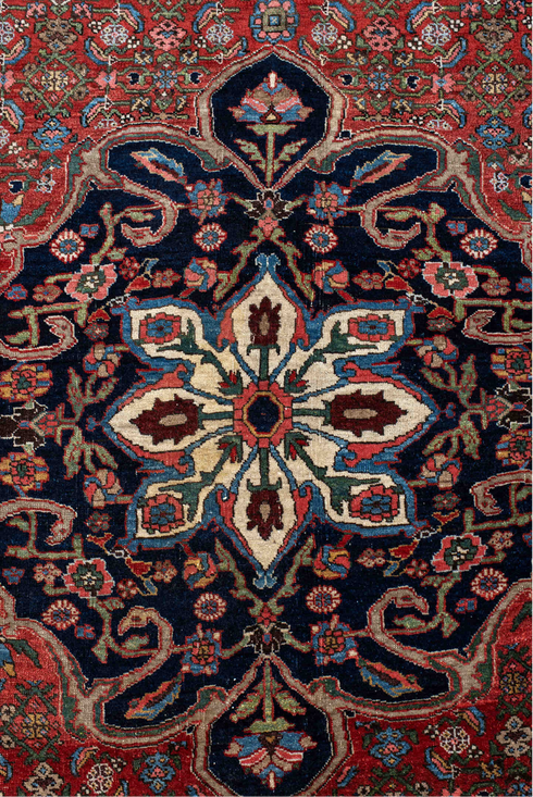 Antique Bidjar Area Rug (4' x 6')