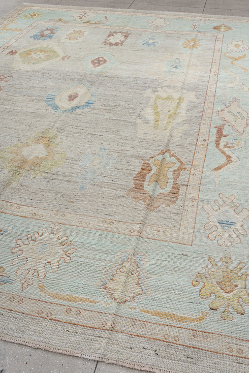 Vintage Oushak Area Rug (9' x 13')