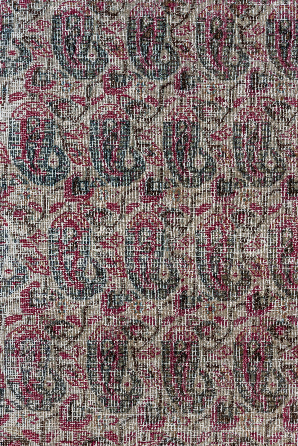 3' x 19' one-of-a-kind handmade vintage Khorassan runner rug. Color palette: black, brown, charcoal, gray, light gray