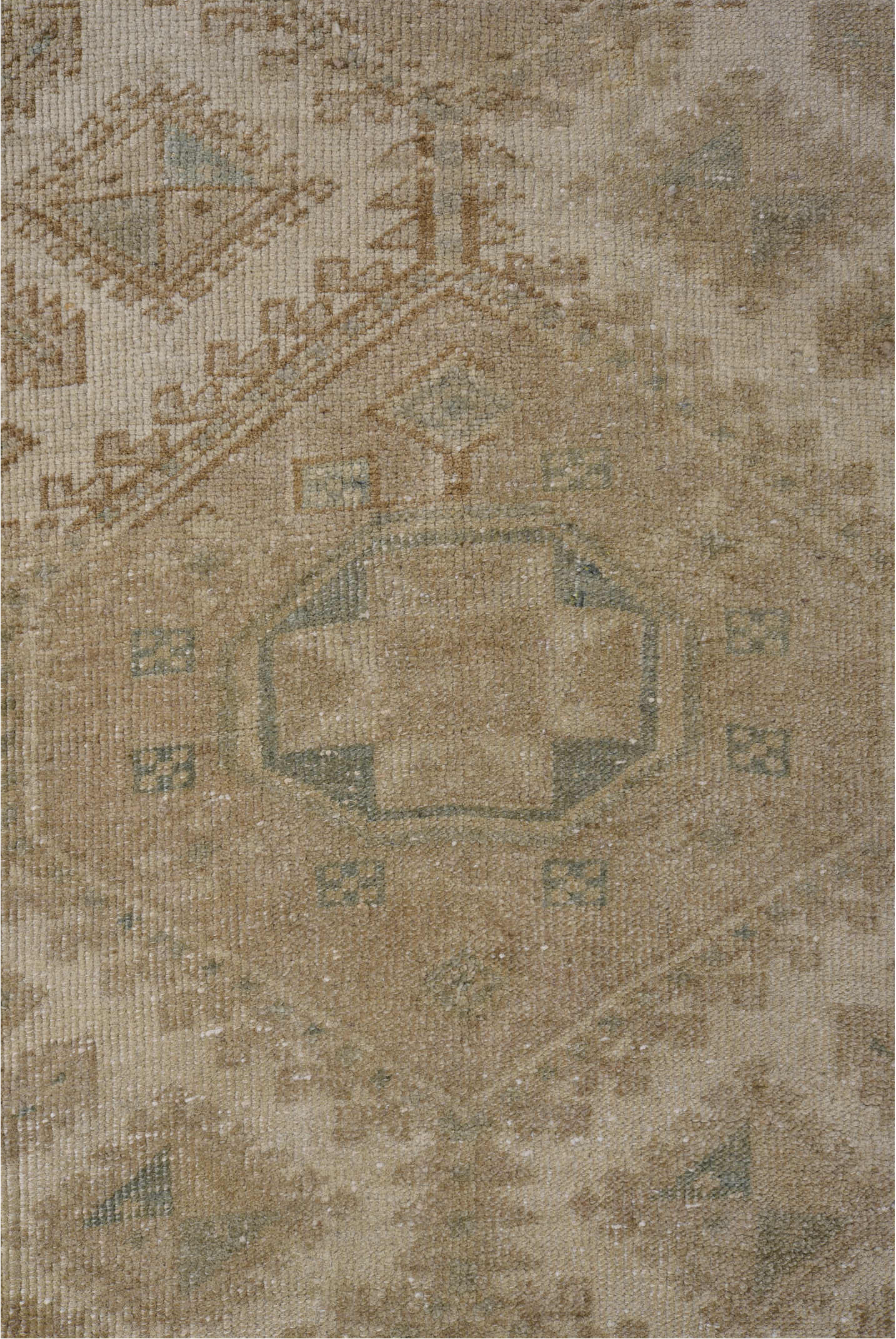 2' x 8' one-of-a-kind handmade vintage Tabriz runner rug. Color palette: brown, gray, light gray, off-white, snow, white