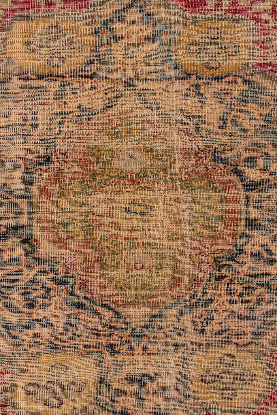 4' x 5' one-of-a-kind handmade vintage Melas small size rug. Color palette: black, brown, gray, light gray, pink, red