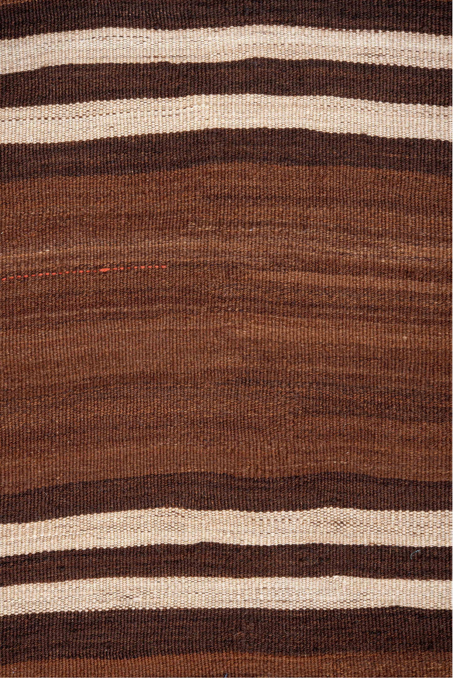 8' x 10' one-of-a-kind handmade vintage Kilim large size rug. Color palette: antiquewhite, brown, light gray, linen